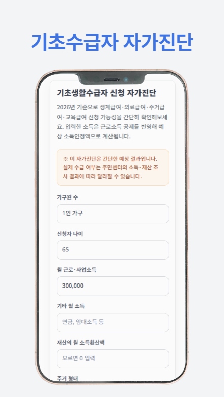 기초생활수급자 혜택 가이드